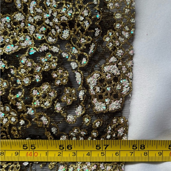 Hello Molly Black and Gold Strapless Maxi Dress - Picture 10 of 16